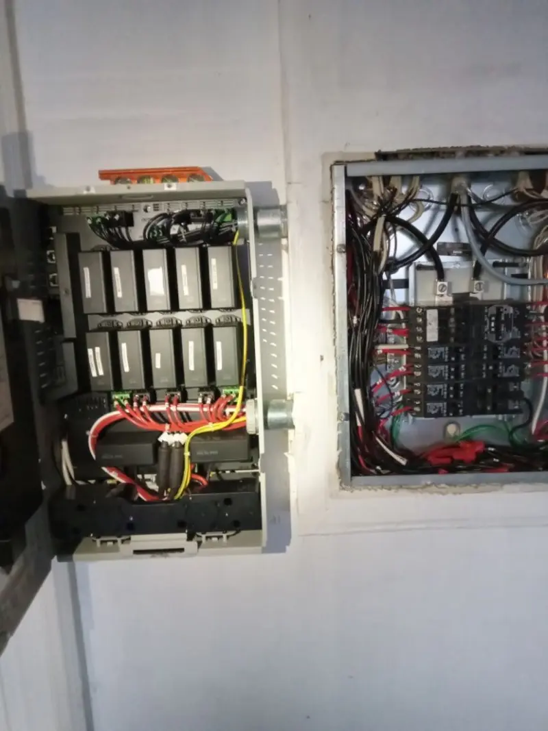 Electrical panel upgrade completed for Security Camera Wiring in Fruitville